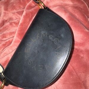 Stella McCartney Black Falabella Half-Moon Shoulder Bag